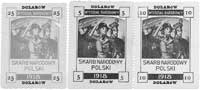 Skarb Narodowy Polski- 5, 10 i 15 dolarów 1918 r., Jabł.- , razem 3 sztuki