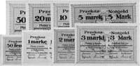 Wejherowo- 50 fenigów, 1, 2, 3, 5, 10, 20 i 50 marek 14.02.1920 wydane przez Powiat, Jabł.4170-417..