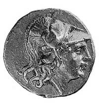 Macedonia- Aleksander III 336-323, stater, Aw: Głowa Ateny w prawo, Rw: Nike z wieńcem w lewo, w p..