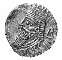 Vologases IV 147-191, tetradrachma (Seleukia), Aw: Popiersie w tiarze w lewo, z prawej litera B, R..