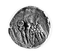 Brandenburgia, denar anonimowy XIV- pocz. XV wieku; Stojąca postać, Dbg.Brand.3511