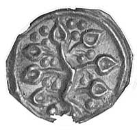 Lindau, brakteat 1190 r. ; Lipa z siedmioma listkami, Bonhoff 1824, lekko wykruszony