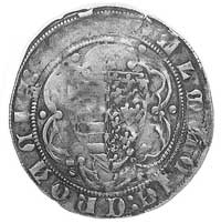Ludwik I 1342-1382, grosz, Aw: Król na tronie w gotyckim obramowaniu; w otoku napis: LODOVICVS DEI..