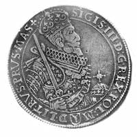 talar 1628, Bydgoszcz, Aw: Popiersie w koronie i napis, Rw: Tarcza herbowa i napis, Kurp. 1609 R, ..