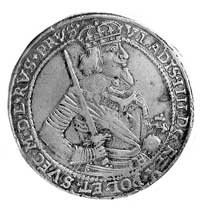 talar 1639, Toruń, Aw: Półpostać w koronie i napis, Rw: Herb Torunia i napis, Kurp. 305 R2, Dav. 4..