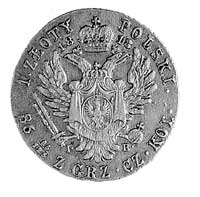 1 złoty 1818, Warszawa, Aw: Głowa i napis, Rw: Dwugłowy orzeł i napis, Plage 62.