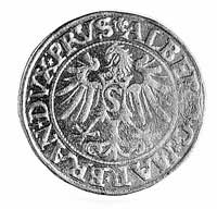 grosz 1534, Królewiec, Aw: Popiersie i napis, Rw: Orzeł i napis, Bahr. 4143, Neumann 45.