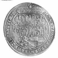 talar 1636, Królewiec, Aw: Półpostać i napis, Rw: Tarcza herbowa i napis, Bahr. 1525, Dav. 6151, r..