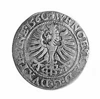 grosz 1560, j.w., litery większe, średnica monety mniejsza, F.u.S. 2952.