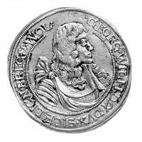 1/4 talara 1675, Brzeg, Aw: Popiersie i napis, Rw: Napis, F.u.S. 1975, moneta okolicznościowa wybi..