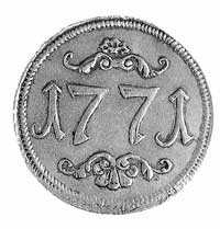 Gdańsk- żeton Banku Trzech Świętych Króli 1771 r