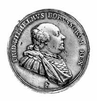 Fryderyk Wilhelm II 1786-1797, medal autorstwa Abramsona wybity z okazji przysięgi wierności tzw. ..