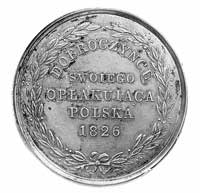 medal z okazji śmierci Aleksandra I 1826 r., niesygnowany, Aw: Popiersie cara w wieńcu w prawo i n..