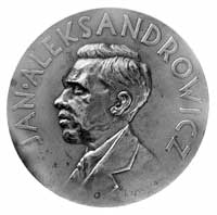 Jan Aleksandrowicz- medal autorstwa K. Żmigrodzk