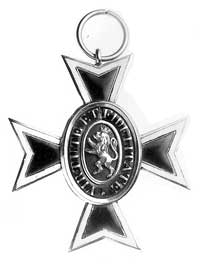 Order Wilhelma - krzyż rycerski, brak wstążki, z