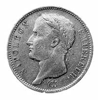 40 franków 1811 A, Paryż, Aw: Głowa cesarza i na