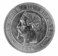 10 centimów 1853- moneta pamiątkowa wybita z oka