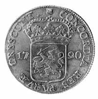 Silver dukat 1790, Utrecht, j.w., Delm.982, Dav.1845