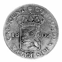Silver dukat 1802, Utrecht, j.w., Delm.982, Dav.225