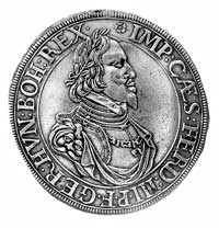talar 1642, Augsburg, Aw: Popiersie cesarza Ferd