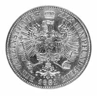 talar 1861, Berlin, Aw: Głowa i napis w otoku, Rw: Orzeł z monogramem i insygniami królewskimi, w ..