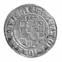 batzen 1520 z tytulaturą cesarza Karola V, Aw: Herb miasta, w otoku napis, Rw: Orzeł i napis w oto..