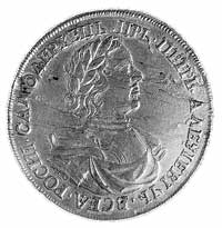 rubel 1718, Moskwa, Aw: Popiersie w zbroi, płaszczu i wieńcu na głowie, na ramieniu sygn. K-O., Rw..
