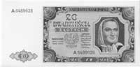 20 złotych 1.07.1948, Seria A , Pick 137, bardzo