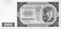500 złotych 1.07.1948, Pick 140, jednostronna pr