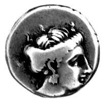 Chalkis- Eubeja, drachma, Aw: Głowa Hery, Rw: Orzeł z wężem w dziobie, Sear 2482, BMC 50ff, 3.66 g.