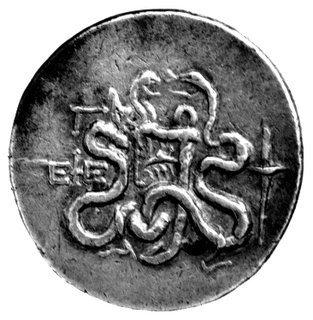 Efez- Jonia, cystofor 160- 150 pne, Aw: Cista Mystica w wieńcu, Rw: Dwa węże i kołczan