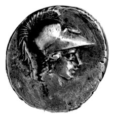 denar- C. Considius Nonianus 57 pne, Aw: Głowa M