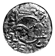 Wratisław II 1086-1092, denar, Aw: Półpostać na 