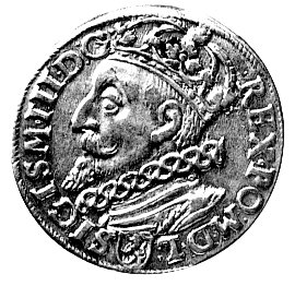 trojak 1600, Kraków, popiersie króla w lewo, Kurp. 1184 R4, Wal. XCI 1.