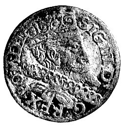 fałszerstwo z epoki trojaka koronnego z datą /15/9-9, i herbem Lewart, podobny Wal. XCVIII. srebro niskiej próby.
