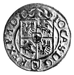 półtorak 1662, Poznań, cyfra 60 w jabłku królews