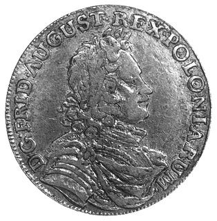 2/3 talara /gulden/ 1700, Drezno, literki mincerza IL-H pod tarczami herbowymi, Dav. 819, Merseb. 1430.