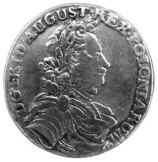 2/3 talara /gulden/ 1702, Drezno, literki mincerza IL-H pod tarczami herbowymi, Dav. 819, Merseb. 1438.