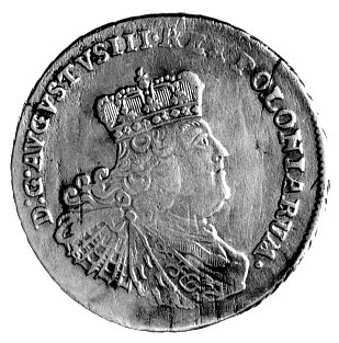 August d’ or 1758 Lipsk, /efraimek/, Fr. 2859, Merseb. 1742, moneta była wybita na polecenie Fryderyka króla Prus podczas wojny z Saksonią w złocie o niskiej próbie, waga 6,45.