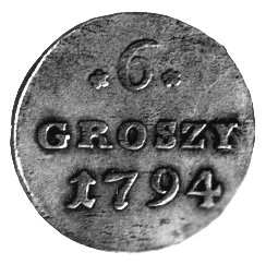 6 groszy 1794, Warszawa, Plage 207.