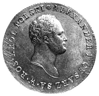5 złotych 1817, Warszawa, Plage 34, minimalnie justowane, ładny egzemplarz.
