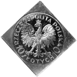 10 złotych 1933, Traugutt, Parchimowicz P-156a, wybito 100 sztuk, srebro, 19,66g, moneta lżejsza o ponad 30% od znanych dotąd egzemplarzy, ogromna rzadkość.
