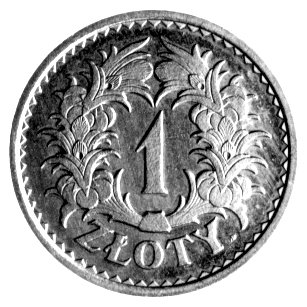 1 złoty 1928, znak mennicy warszawskiej na rewersie, Parchimowicz P-127a, wybito 30 sztuk, nikiel, 7,03g.