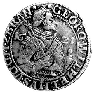 ort 1621, Królewiec, data rozdzielona popiersiem