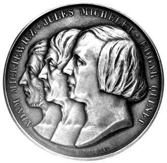 znani profesorowie College de France- medal pami