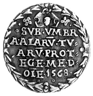 Zygmunt August - medal bity na pamiątkę planowan