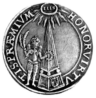 Władysław IV- medal koronacyjny 1633 r., Aw: W kwadracie poziomy napis: VLADISLAVS IV CORONATVS...