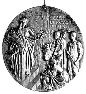 medal nagrodowy autorstwa Maxa von Kawaczynskieg
