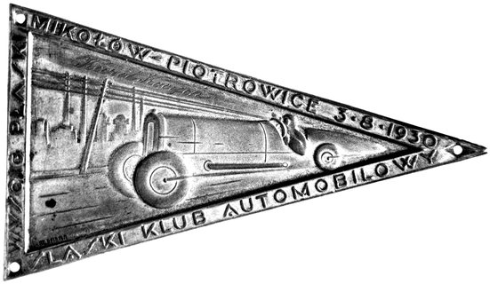 proporczyk z wyścigów samochodowych 1930 r.