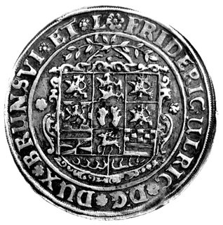 Fryderyk Ulryk 1613 - 1634, półtalar 1615, Aw: Tarcza herbowa, Rw: Dziki człowiek, Welter 1061.